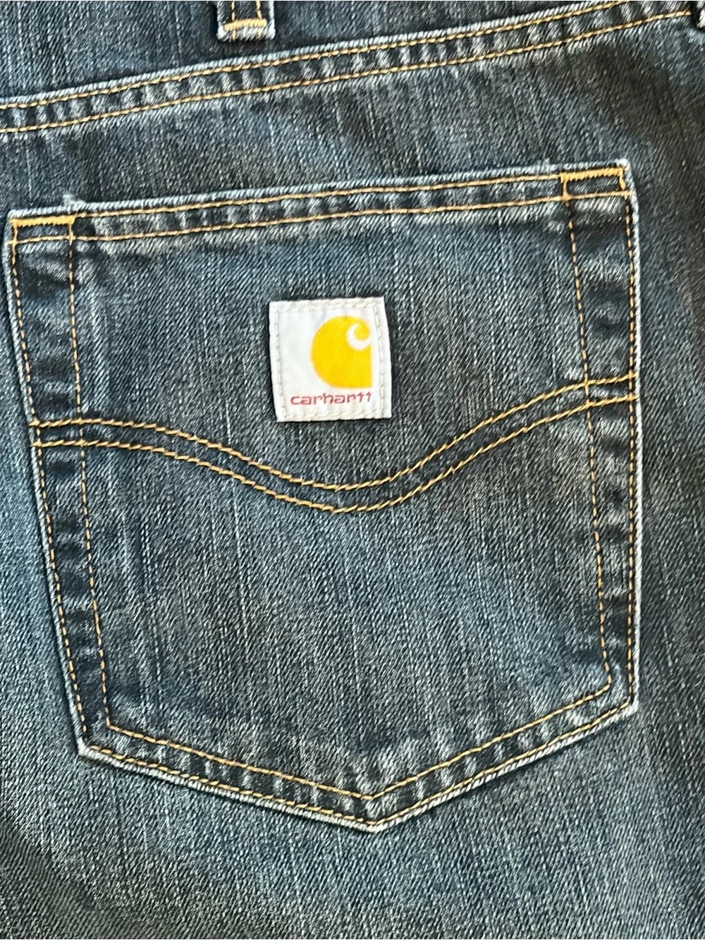 Carhartt BD1483-M Denim Blue Jeans Relaxed Fit Mens Size 38x36 NWT